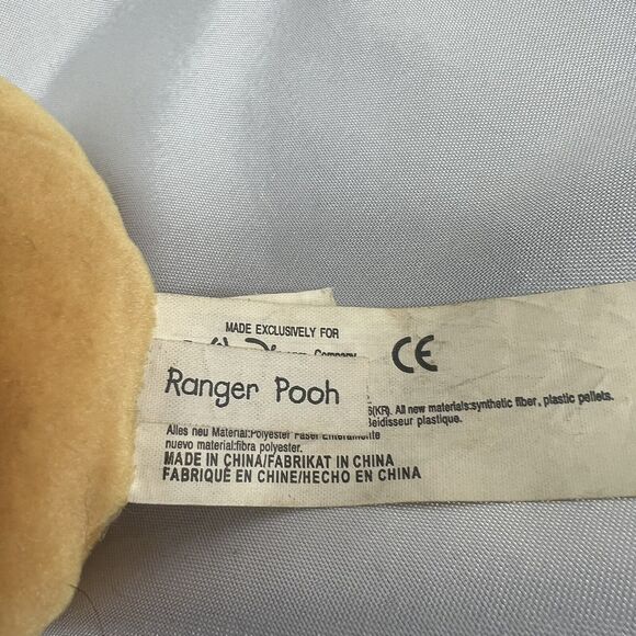 Disneyland Resort Walt Disney Winnie The Pooh Ranger Pooh Beanie Plush 8" - Picture 4 of 4